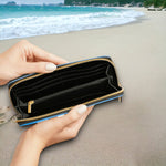 Frenchie Rocks ''Kong at the Beach'' Leather Wallet