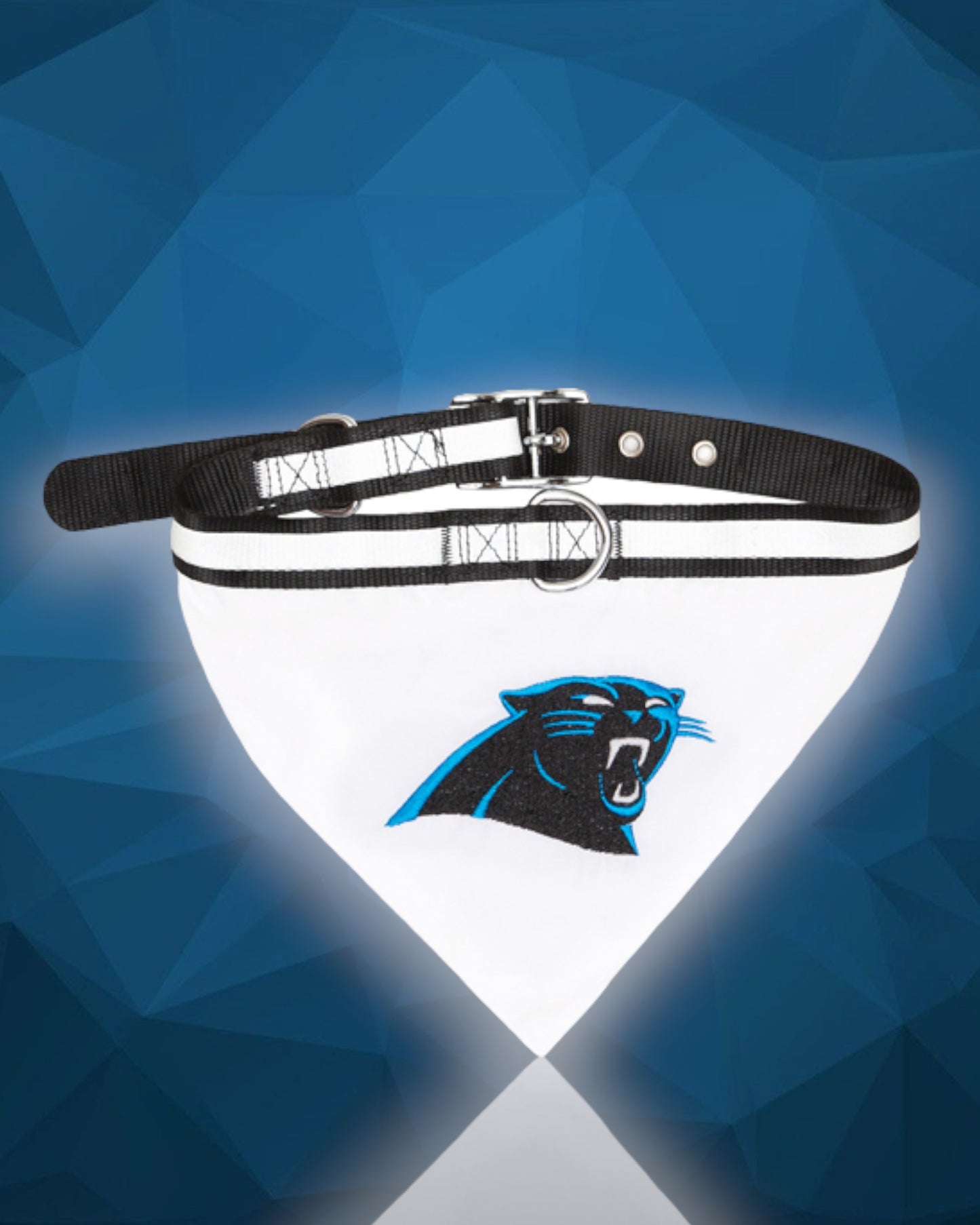 Carolina Panthers NFL Reflective Collar Dog Bandana