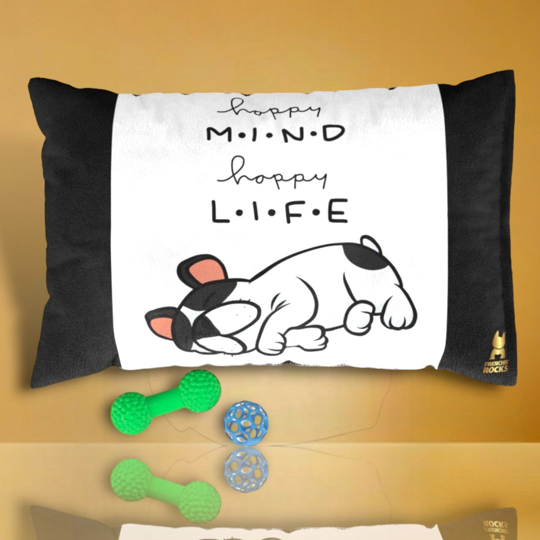 Dog Bed "Happy Mind Happy Life"