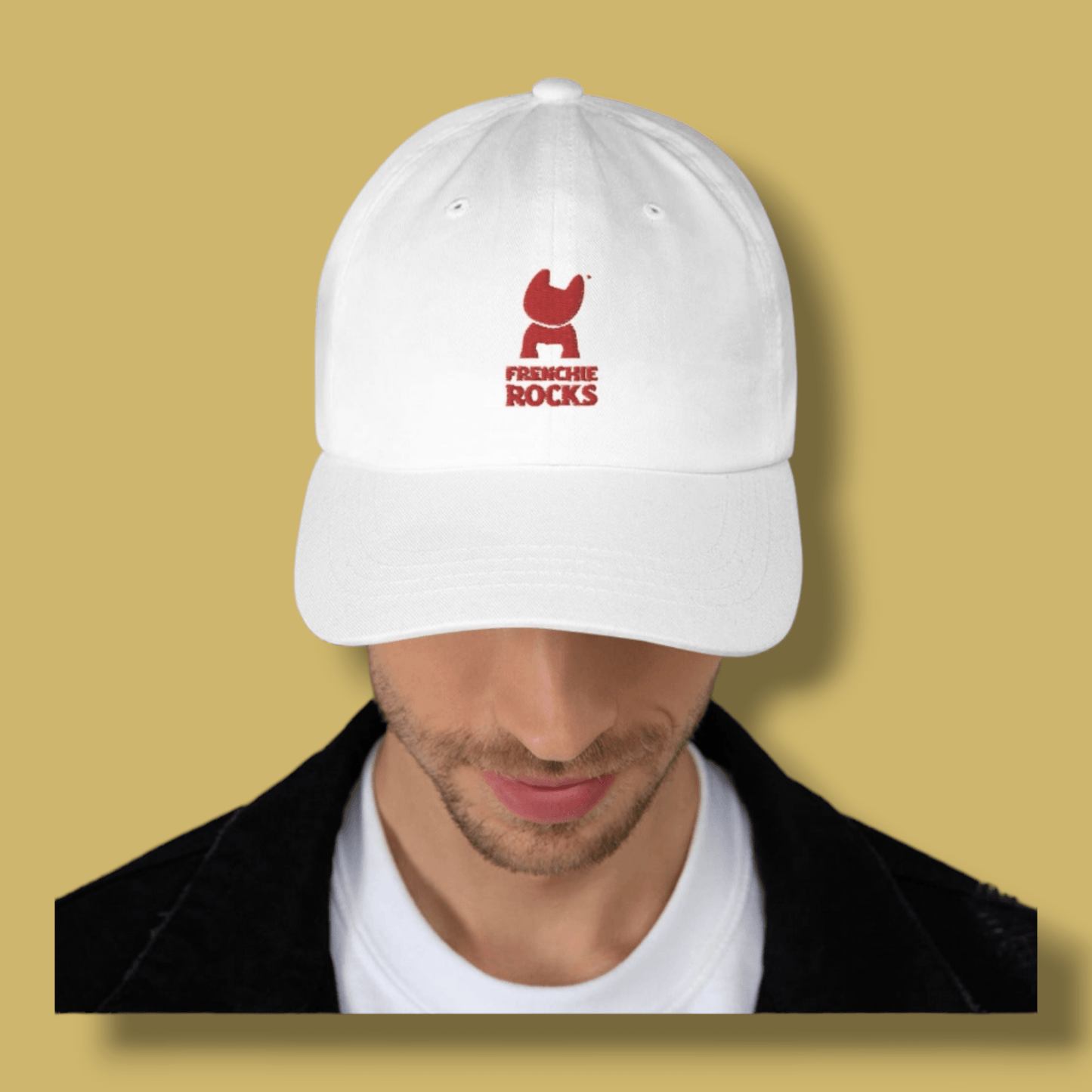 Frenchie Rocks Embroidered Baseball Hat - Frenchie Rocks