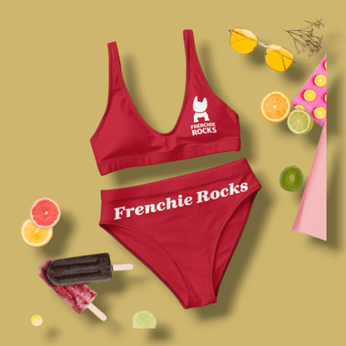 Frenchie Rocks High-waisted Bikini - Frenchie Rocks