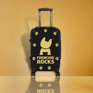 Frenchie Rocks Luggage Black