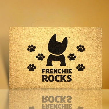 Frenchie Rocks Outdoor Mat