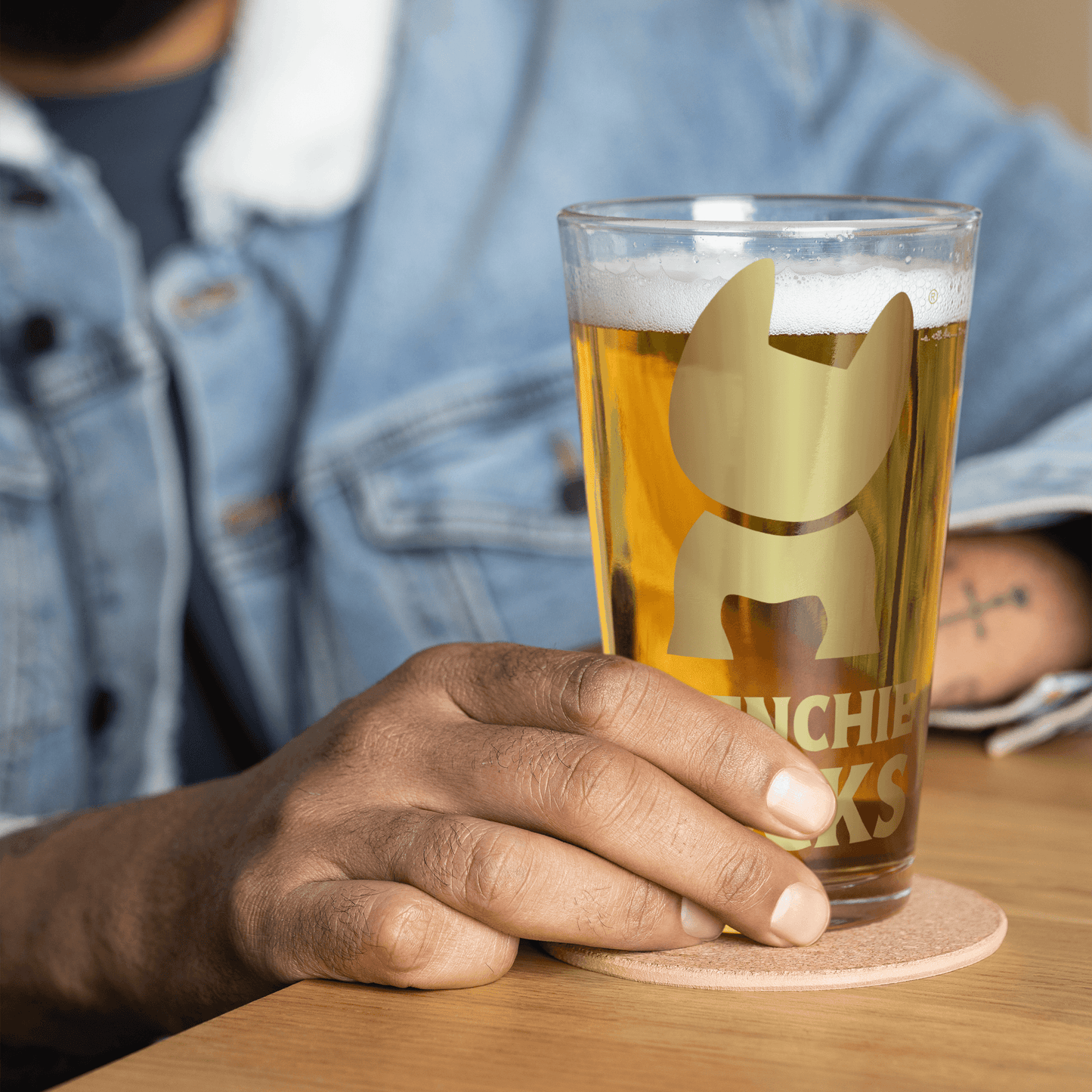 Frenchie Rocks Shaker pint glass - Frenchie Rocks