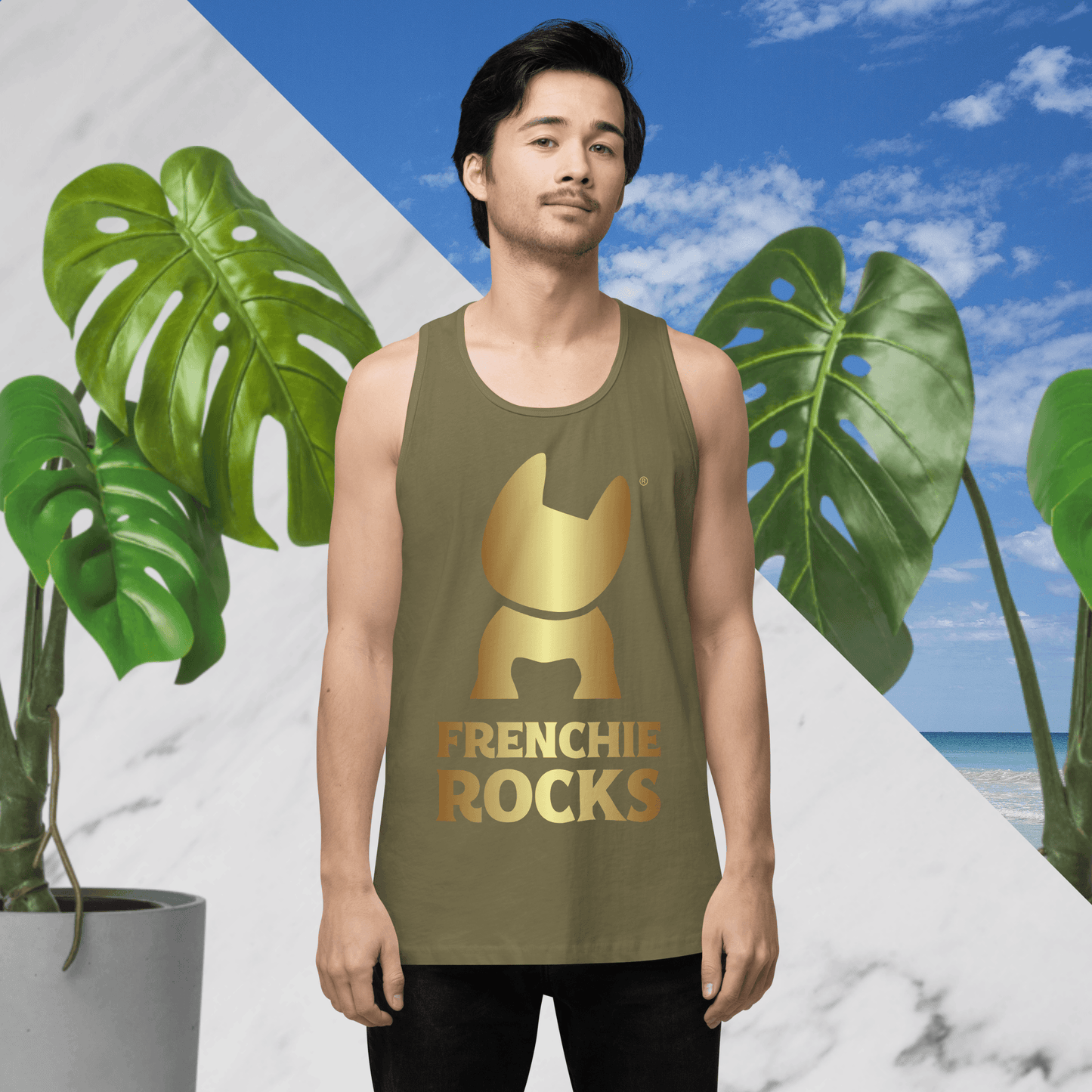 Frenchie Rocks Tank Top - Frenchie Rocks