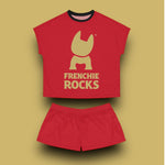 Frenchie Rocks Women's Short Pajama Set - Frenchie Rocks