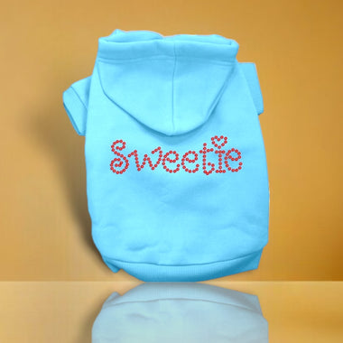 Sweetie Rhinestone Dog Hoodies