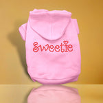 Sweetie Rhinestone Dog Hoodies