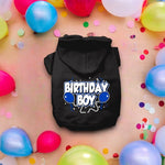 Birthday Boy Screen Print Pet Hoodies