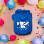 Birthday Boy Screen Print Pet Hoodies