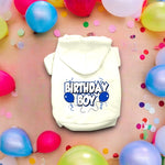 Birthday Boy Screen Print Pet Hoodies