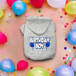 Birthday Boy Screen Print Pet Hoodies