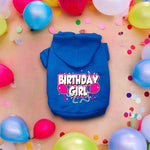 Birthday Girl Screen Print Dog Hoodies