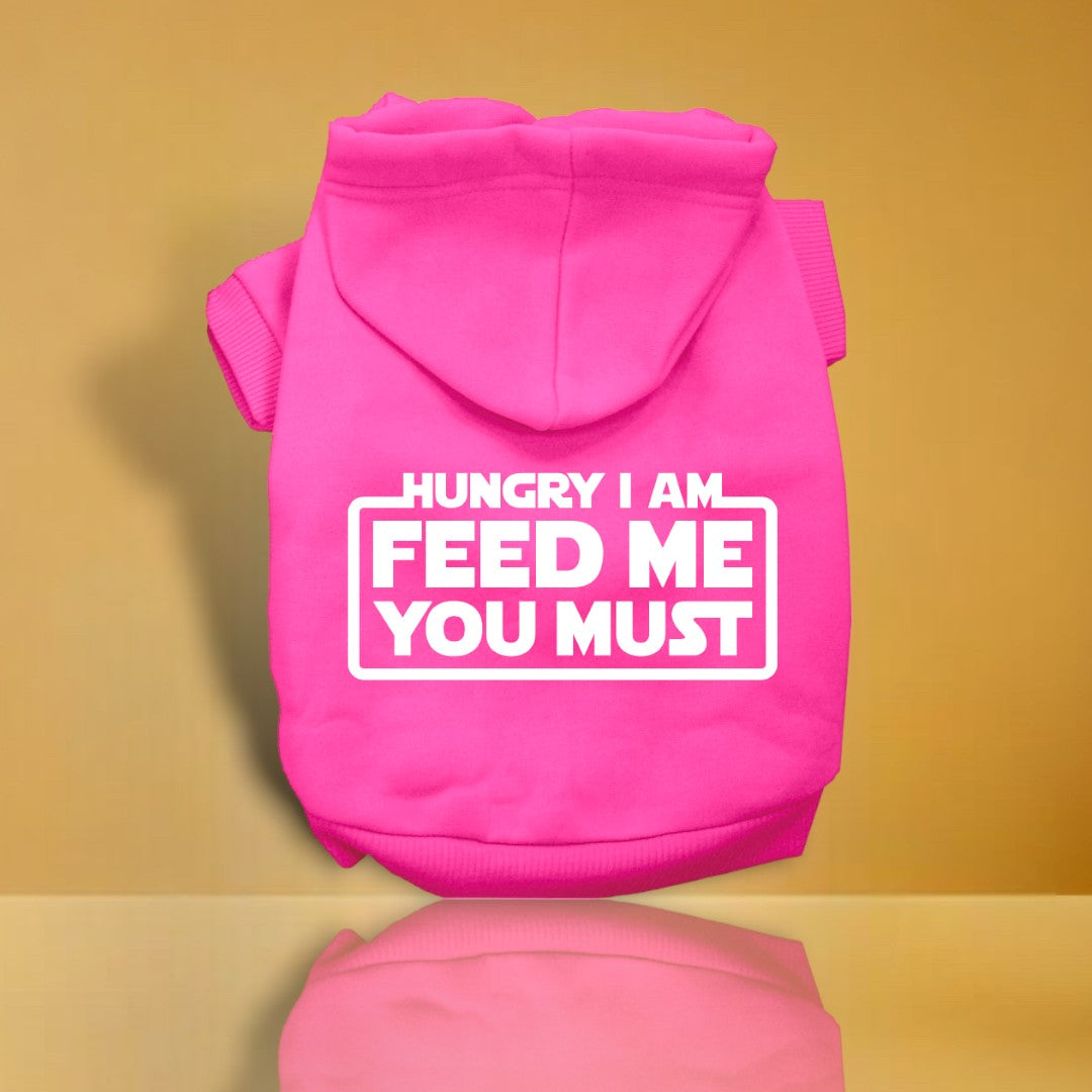 Hungry I am Screen Print Pet Hoodies