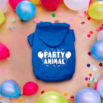 Party Animal Screen Print Dog Hoodies