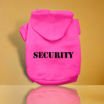 Security Screen Print Pet Hoodies