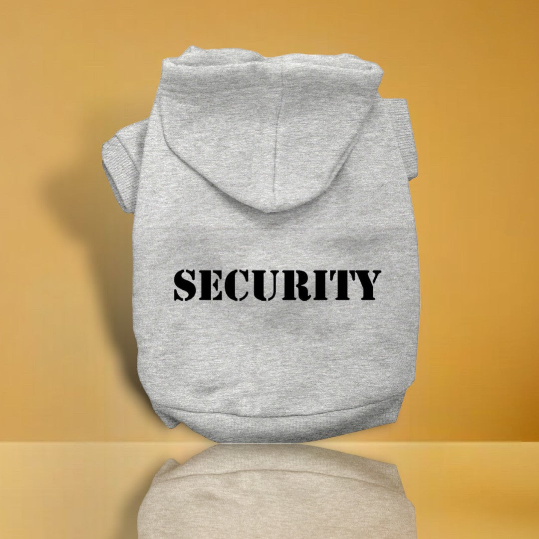 Security Screen Print Pet Hoodies