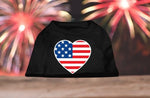 American Flag Heart Screen Print Shirt