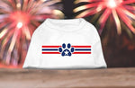 Patriotic Star Paw Screen Print Shirts